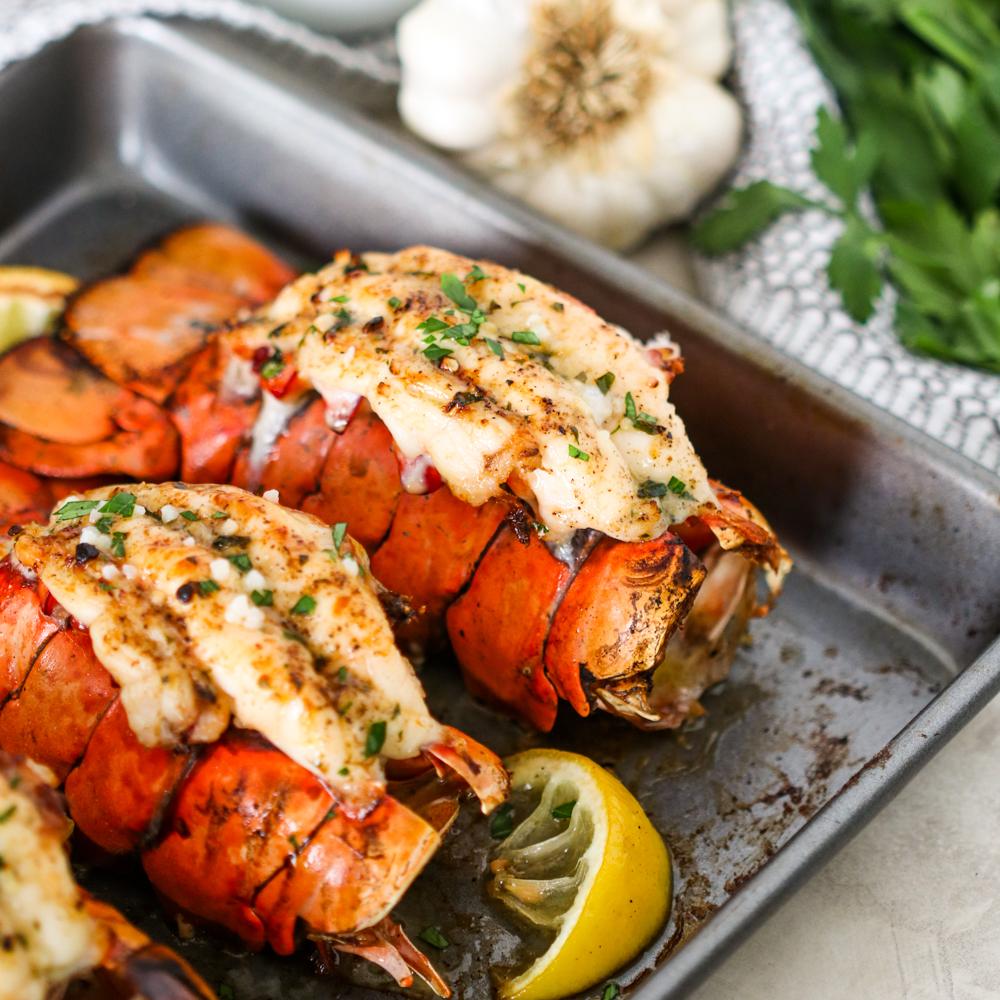 Garlic Butter Maine Lobster Tail Recipe