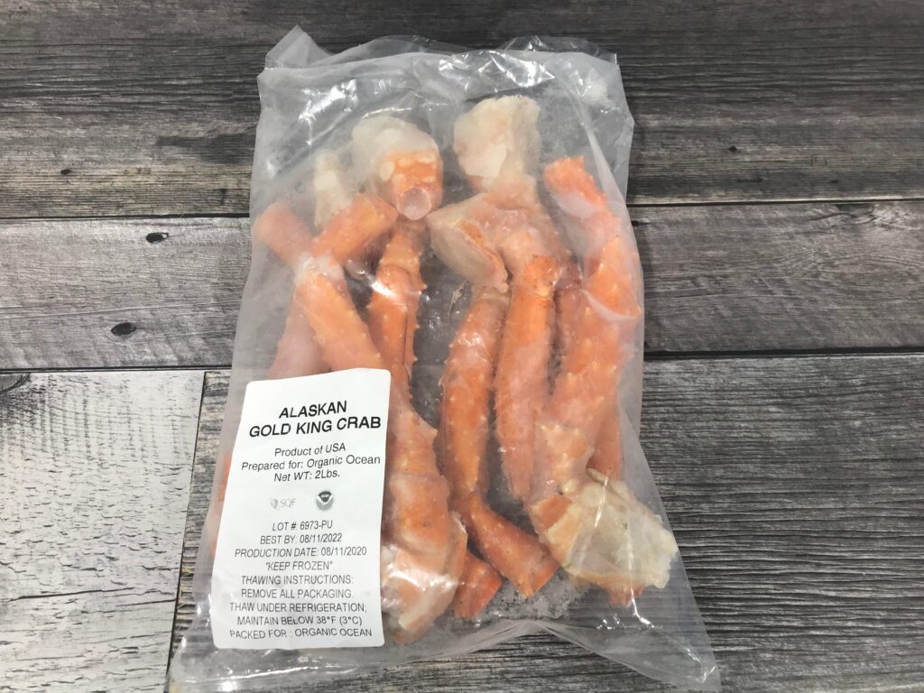 how to store frozen seafood