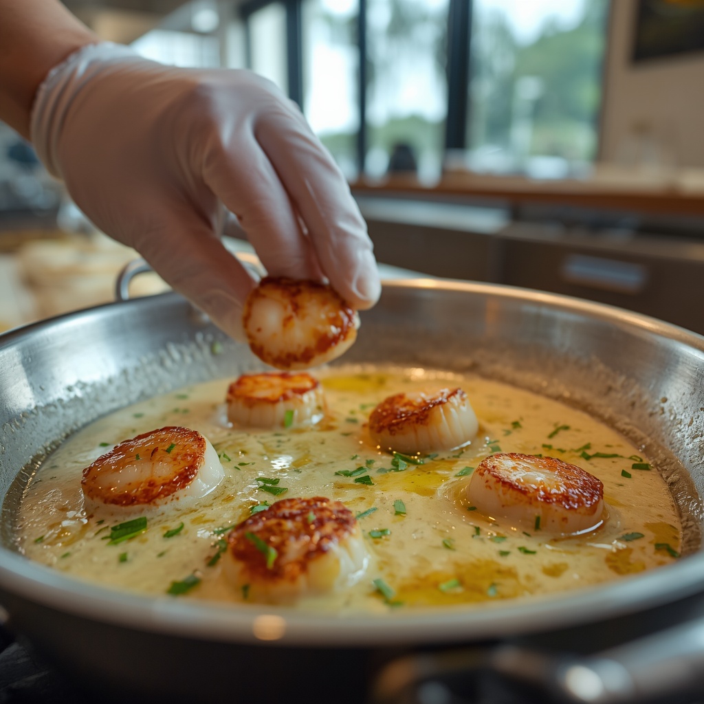 garlic butter seared scallops recipe