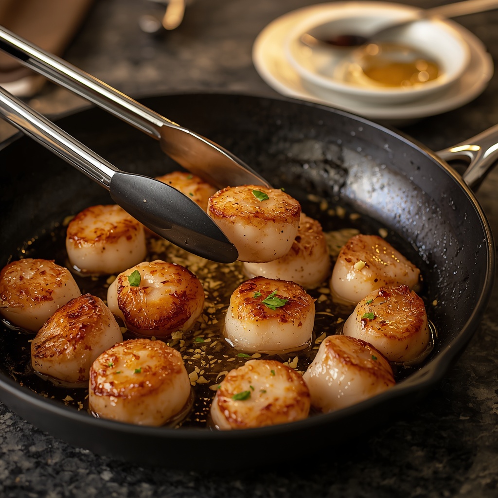 garlic butter seared scallops recipe