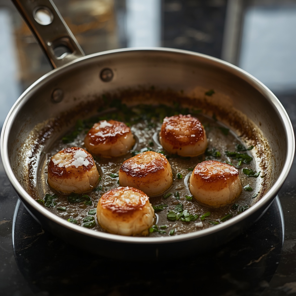 garlic butter seared scallops recipe
