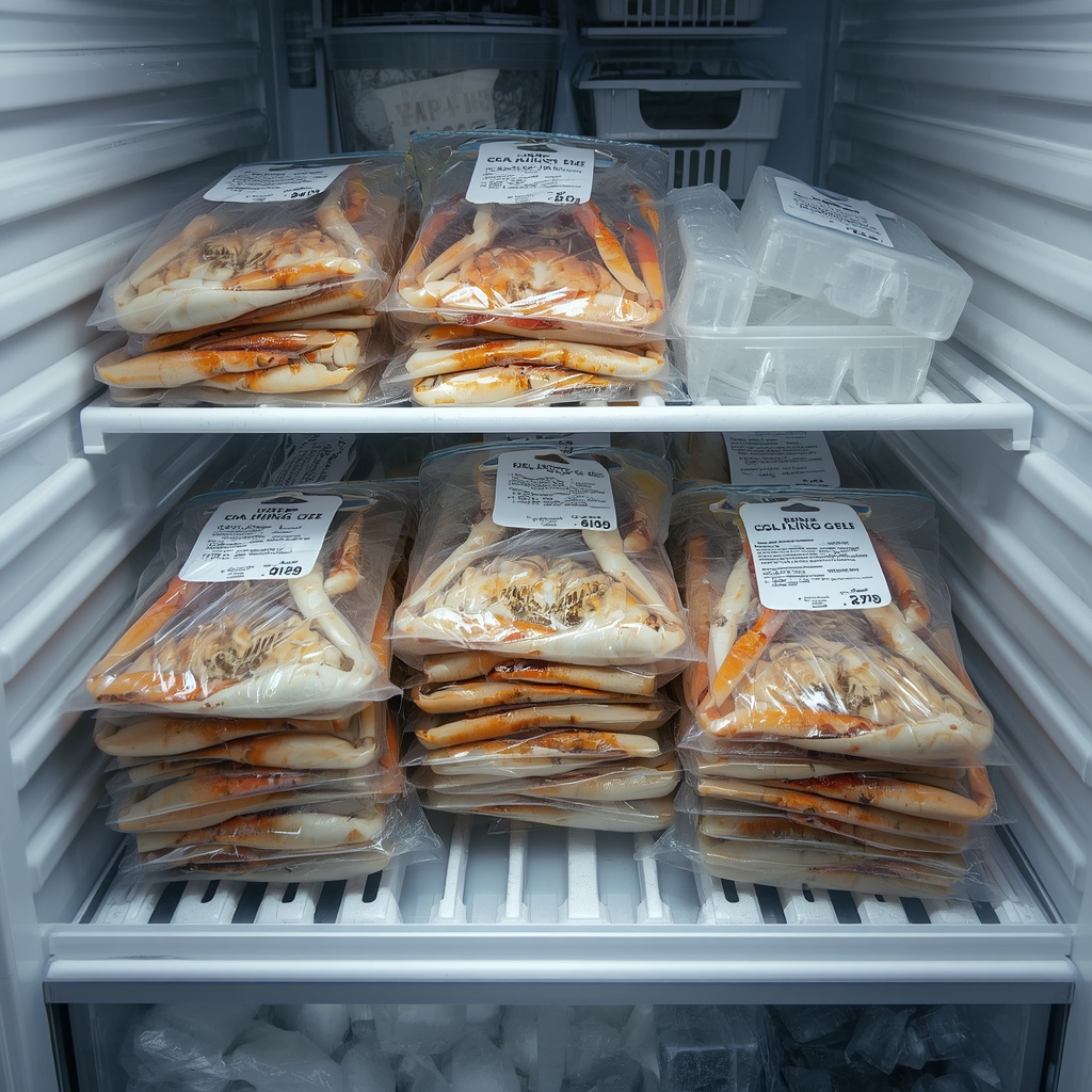 how to store frozen seafood properly